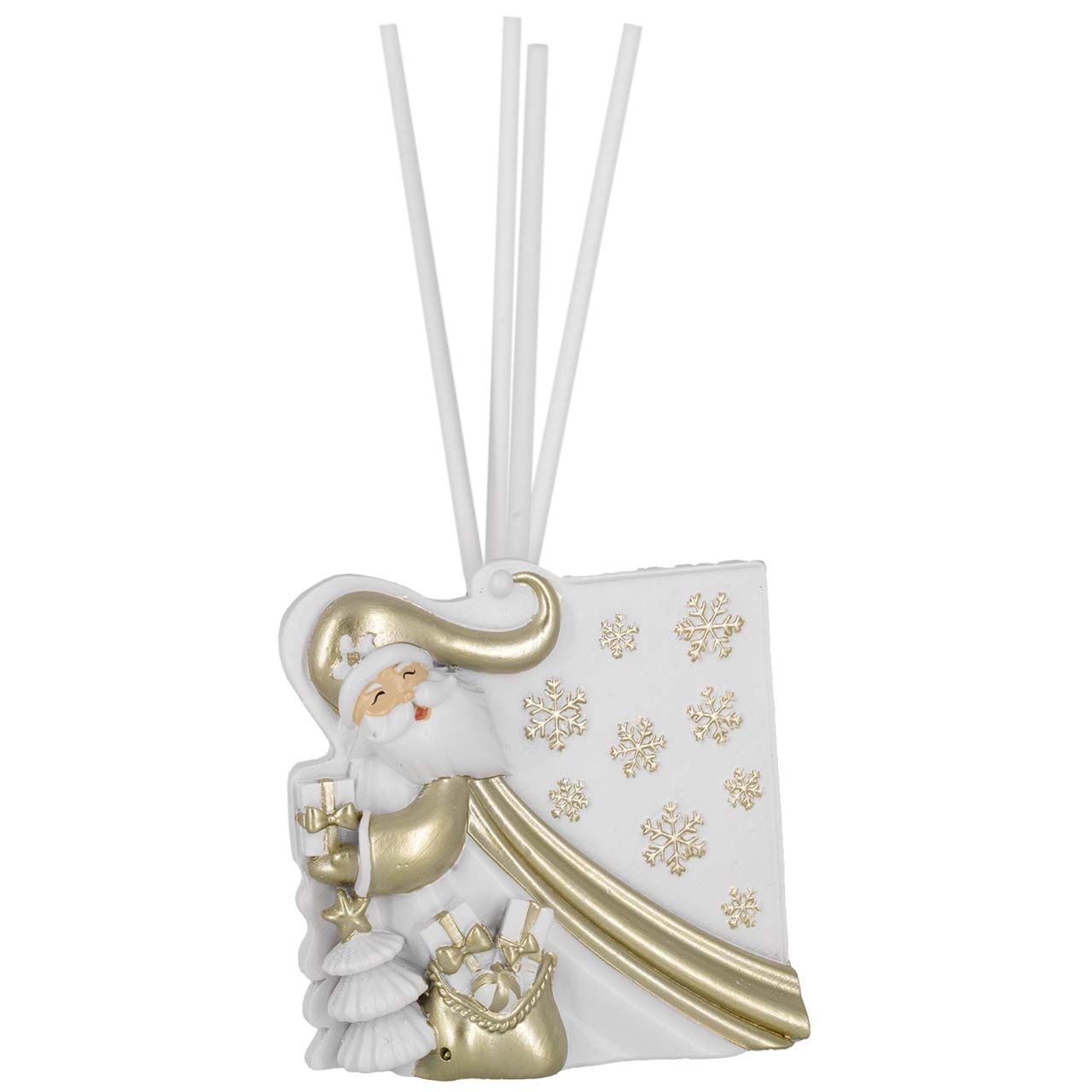 DIFFUSORE NATALIZIO CON BABBO NATALE CON FINITURE ORO
